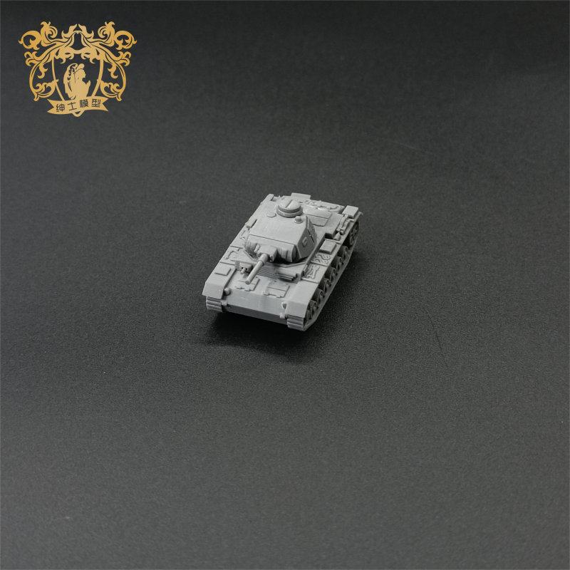 Vegetarian Group Tank III-F Medium Tank 1/144 Scale Tank Model 3D Printed Model