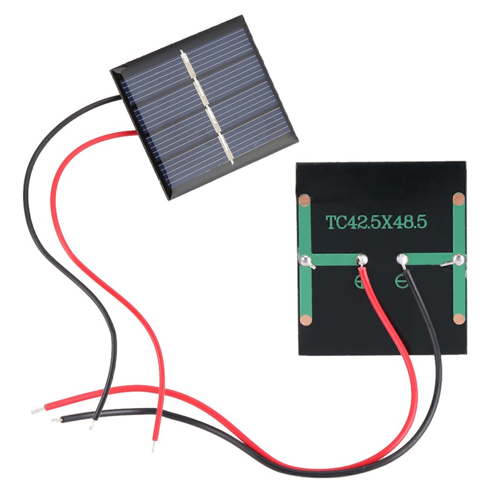 2Pcs 0.36W 2V Mini Solar Panels for DIY Battery Charging