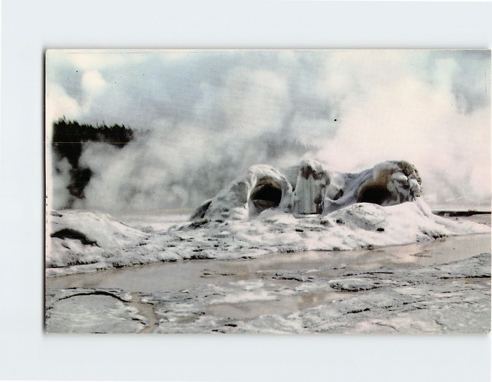 Postcard Grotto Geyser Cone, Upper Geyser Basin, Yellowstone National Park, WY