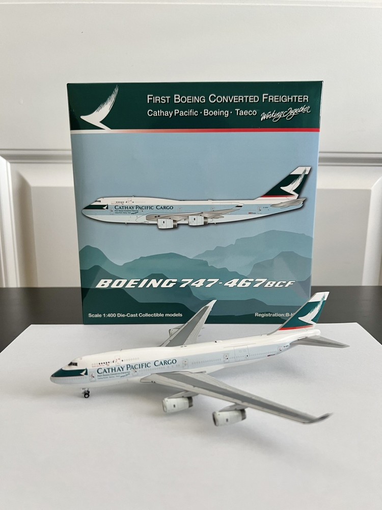 HX Models 1:400 Cathay Pacific Cargo Boeing 747-400BCF B-HOU