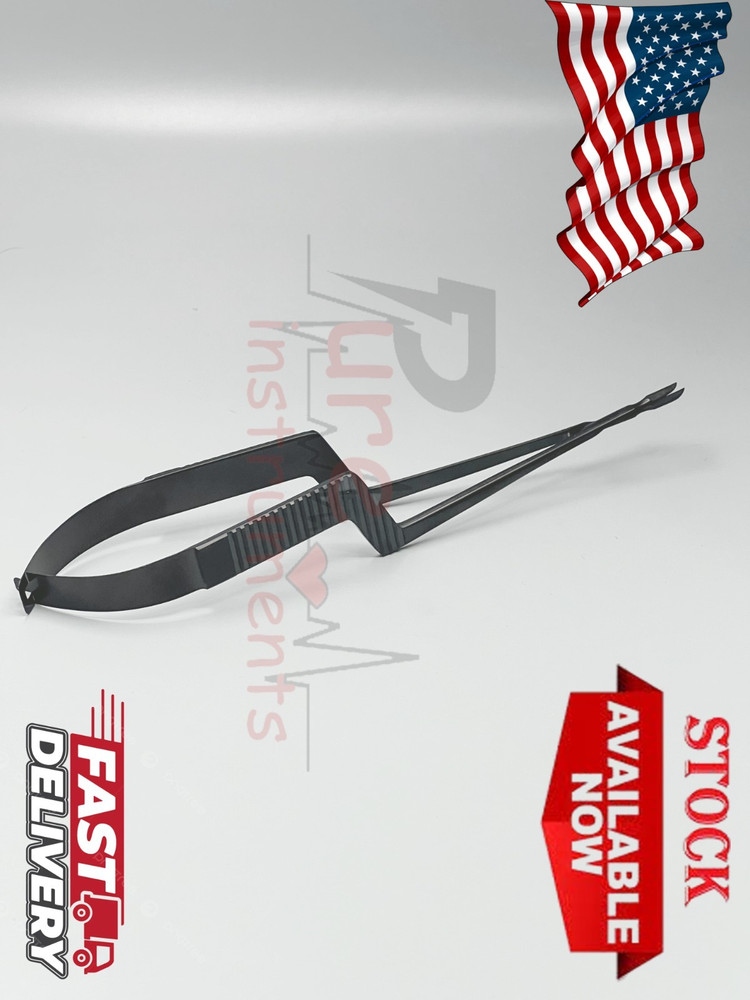 Kamiyama Style Micro Scissors 18cm For Neurosurgery Bayonet Handle