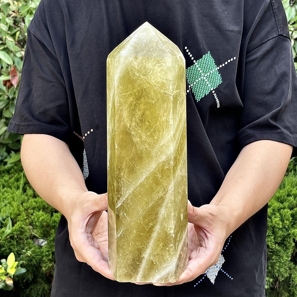 8.93LB Natural Citrine Smoky Crystal Obelisk Topaz Quartz Pillars Healing