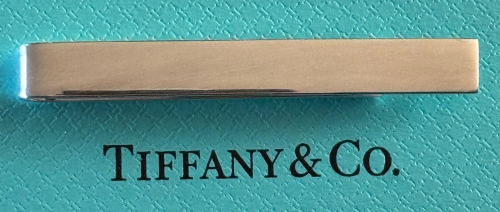Tiffany & Co.  Tie Bar Clip Plain  Sterling Siver 925