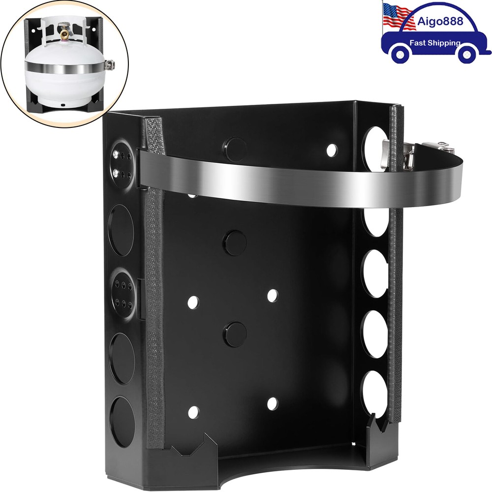 1x 11 lb & 4.25 lb Propane Tank Mount for Car, RV, Trailers,Truck,Boat,Truck Bed