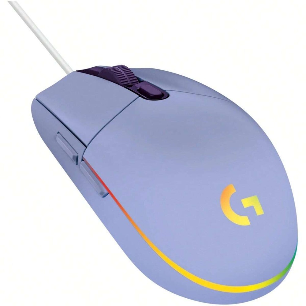 Logitech H G102 Lightsync Gaming Mouse in Lilac Color