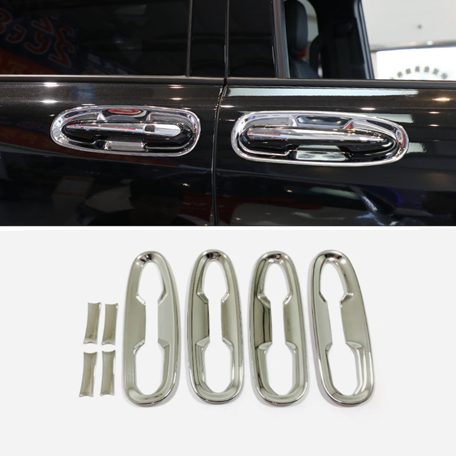 For Toyota Sienna 2022-2023 ABS silver Door Handle Bowl Cover Trim 8X