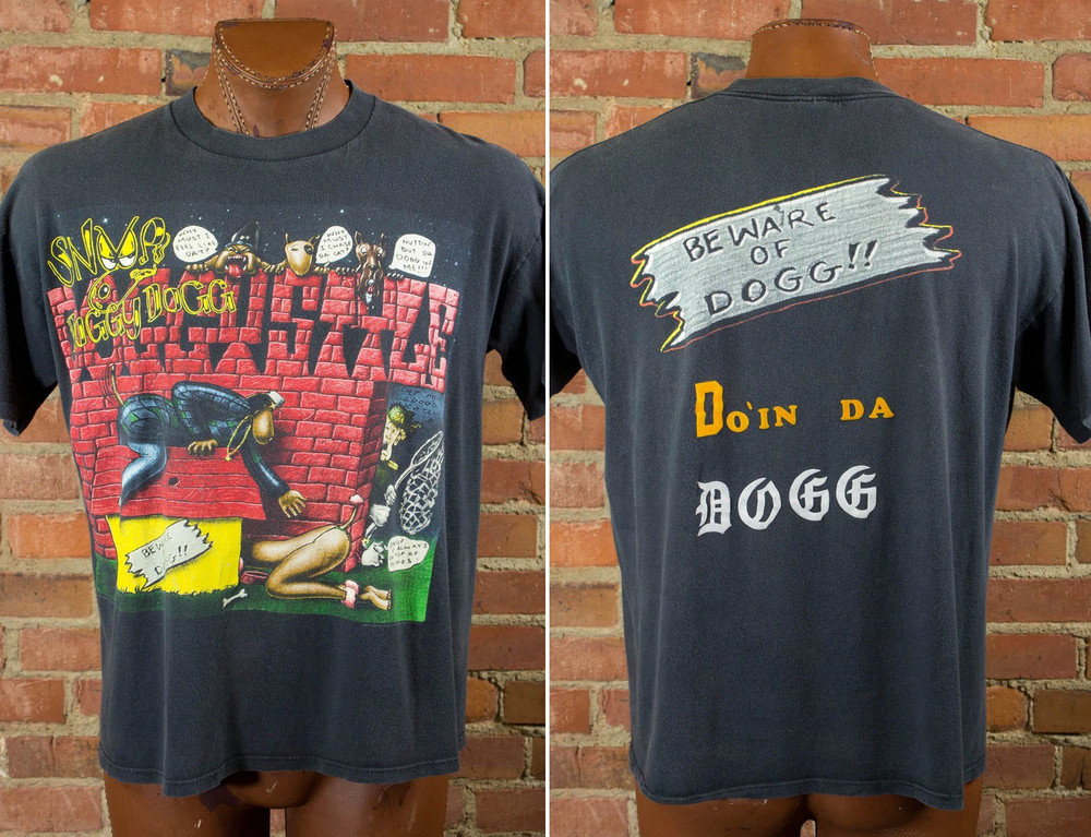 Snoop Doggy Dogg 1993 Beware of Dogg Doggystyle Rap Tee Concert T Shirt Unisex