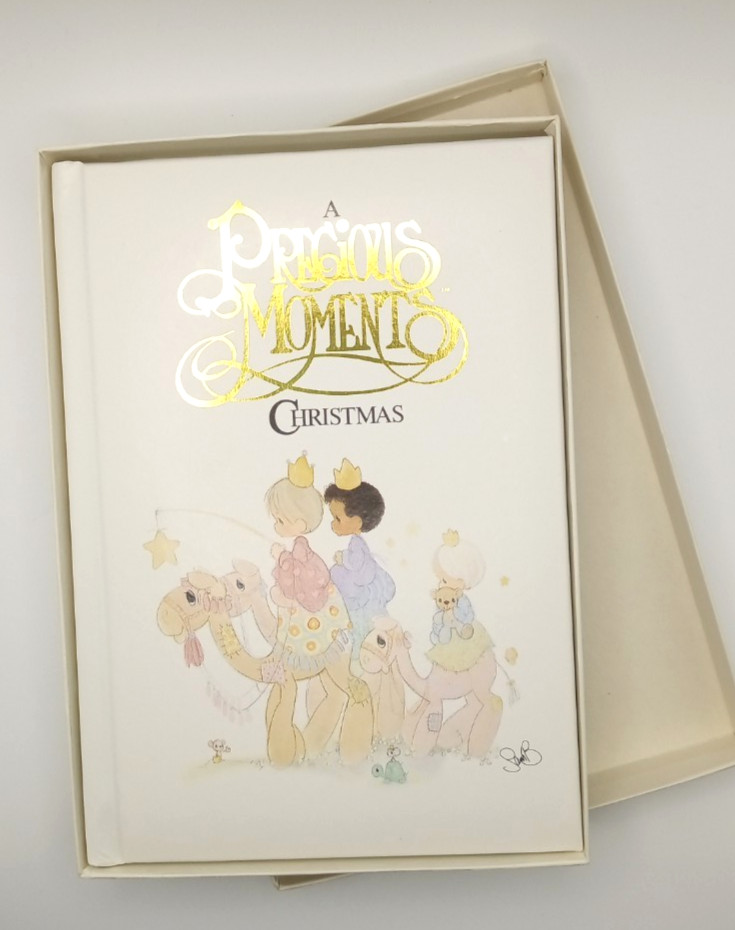 Vintage A Precious Moments Christmas Story Hardcover Book/Sam Butcher 1988 NIB