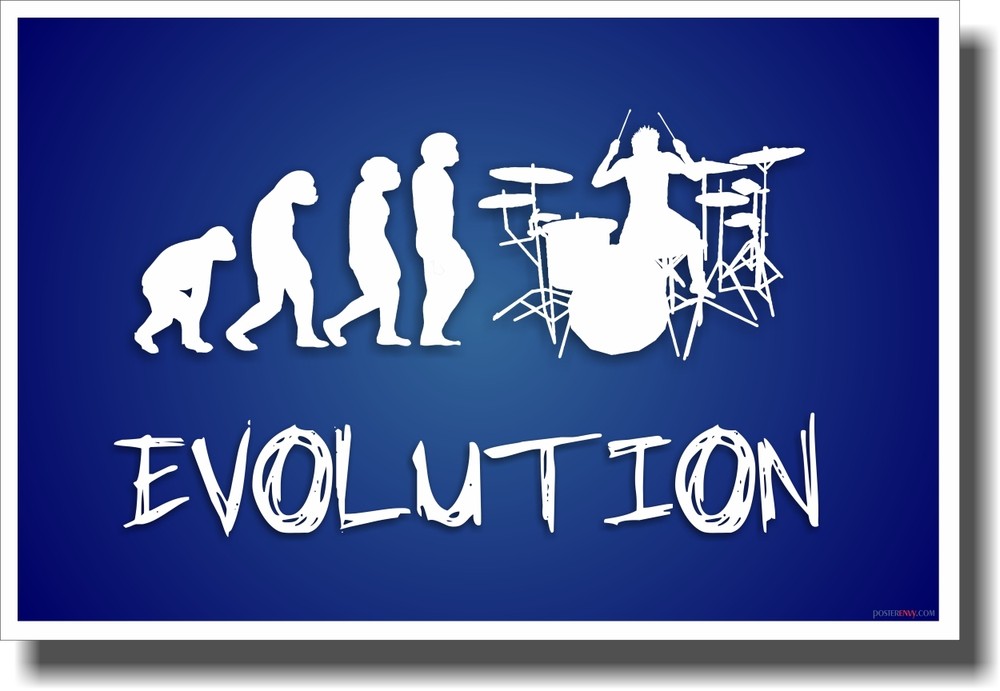 Drummer Evolution 2 - NEW Music POSTER