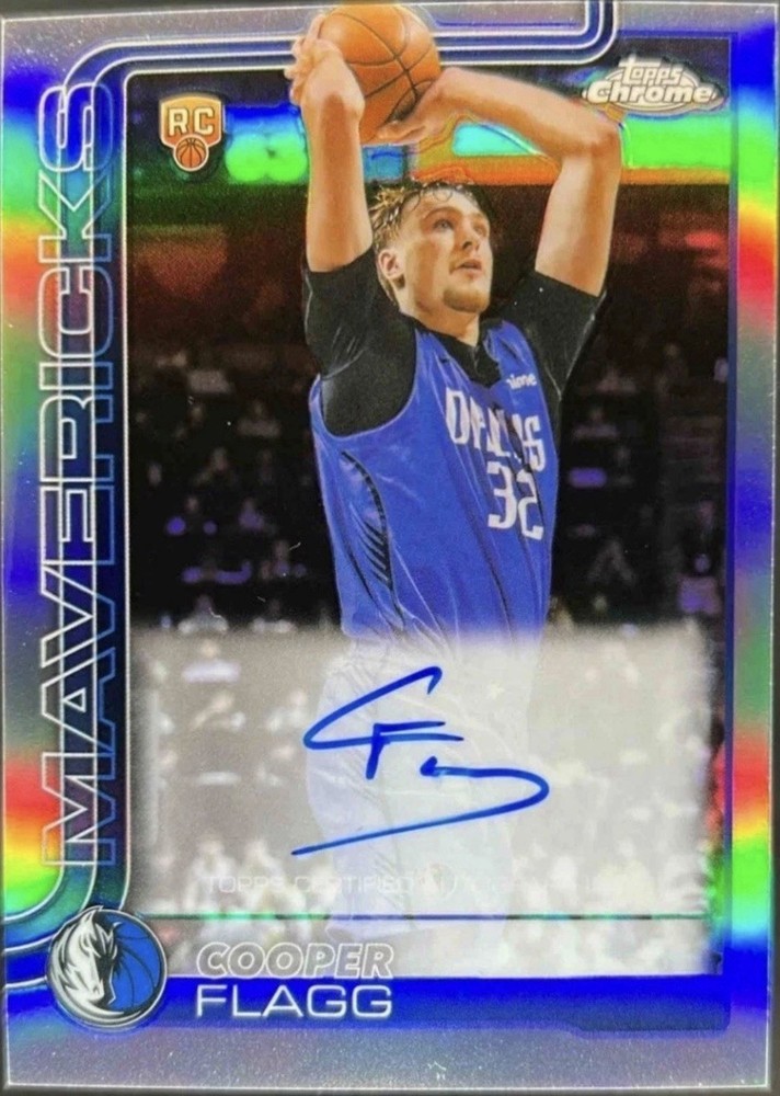 Cooper Flagg Topps Chrome 2025 Rookie Auto Refractor CHASE PACK 🔥🏀