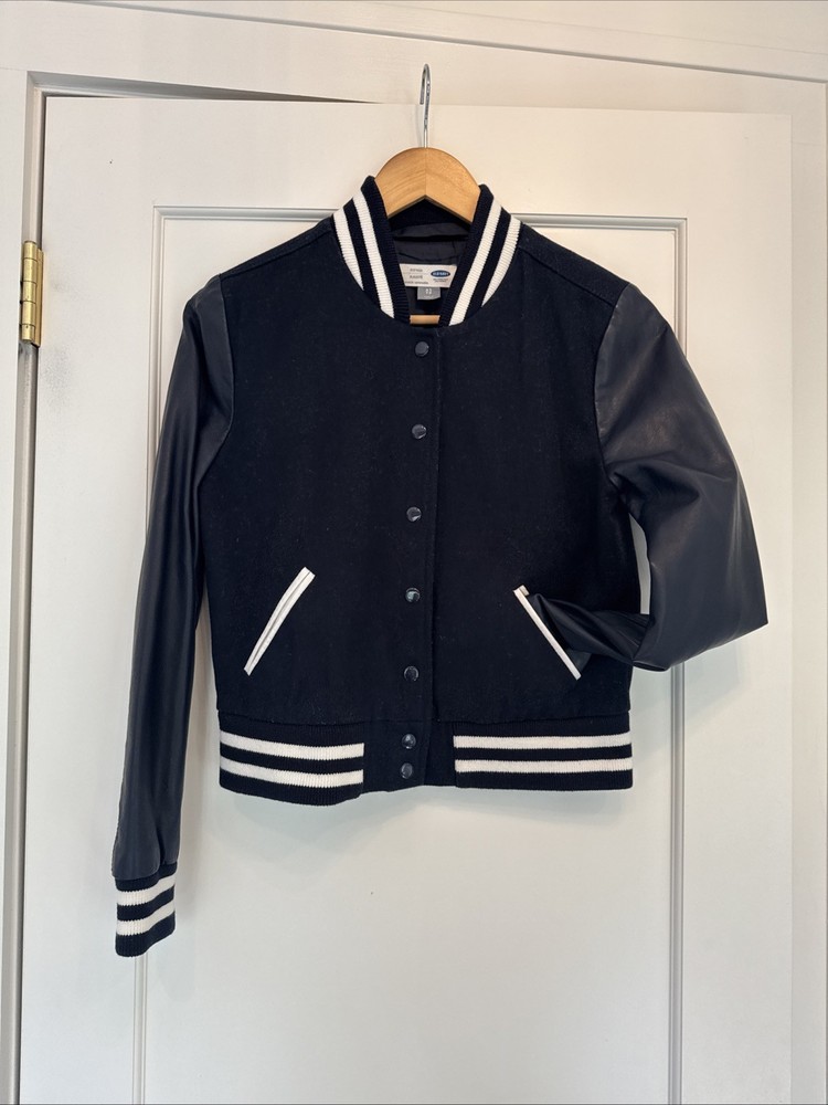 Old Navy Women’s Varsity Jacket Navy Size XS