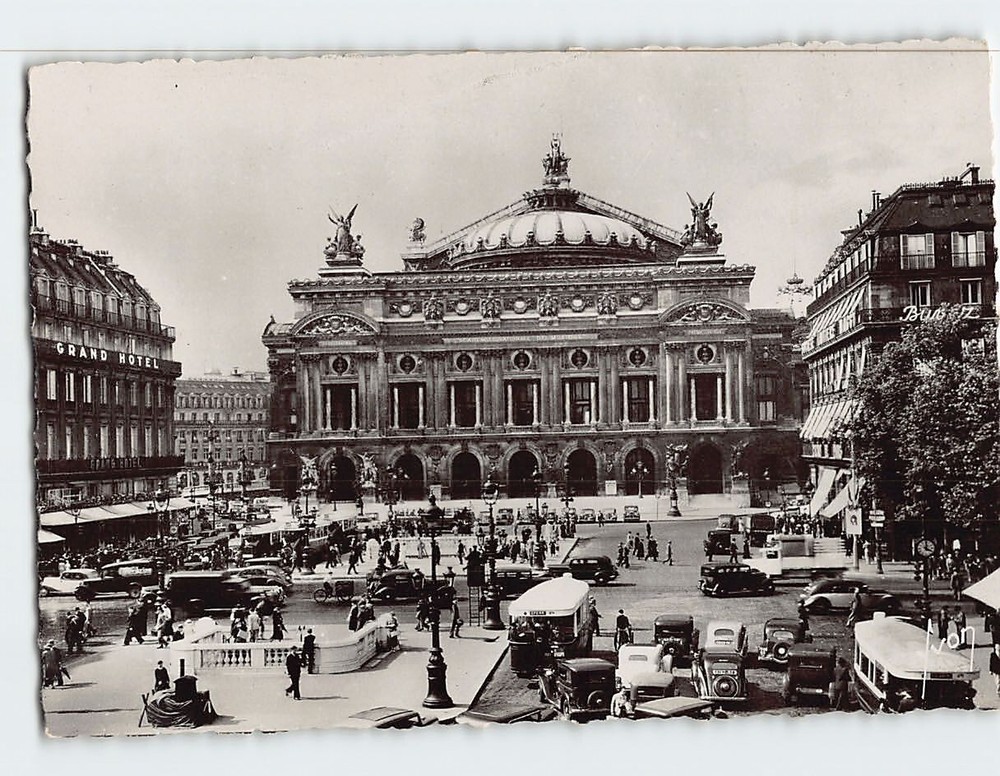 Postcard Place de l'Opera Paris France
