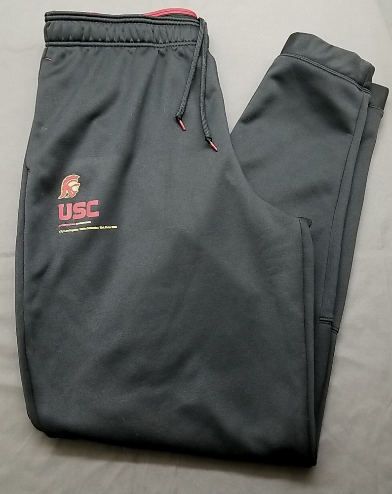 Nike Men's USC Trojans Football On-field Sweatpants Black - Large Team Issued #8
