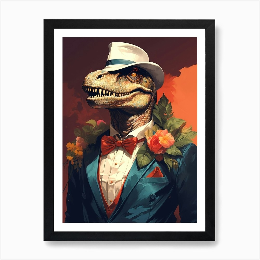 T-Rex 1 Art Print Framed Wall Art Poster Canvas Print Picture