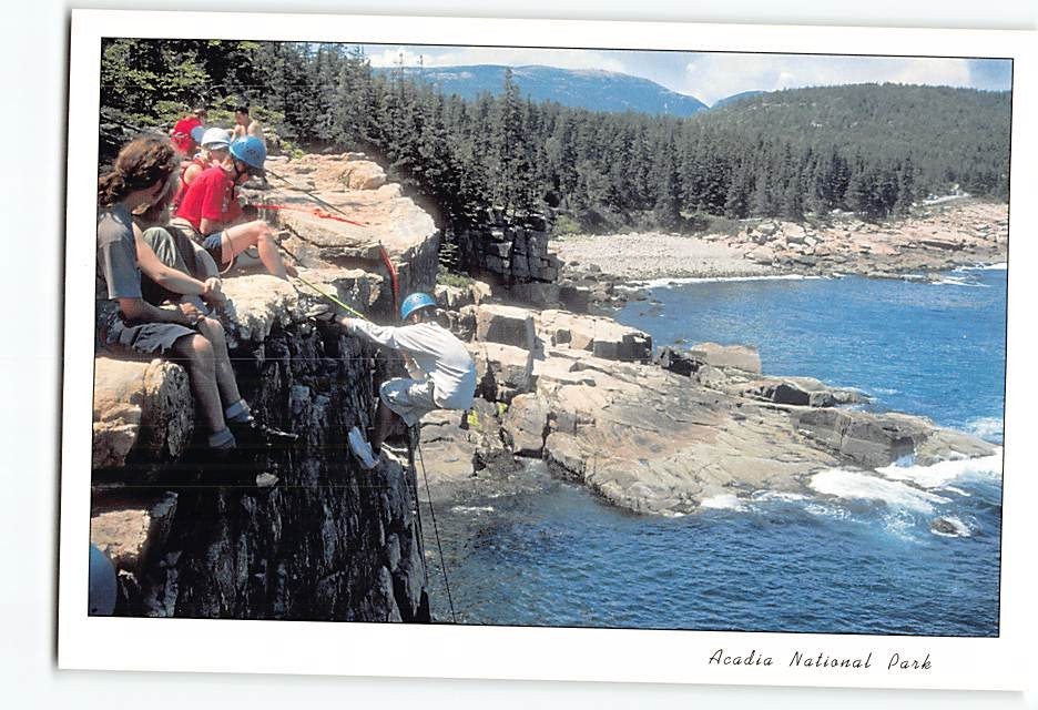 Postcard Otter Cliff Acadia National Park Maine USA-image