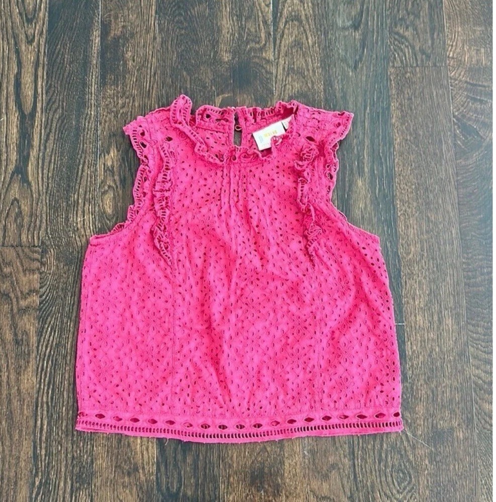 Maeve Anthropologie Lace Eyelet Blouse Size 2