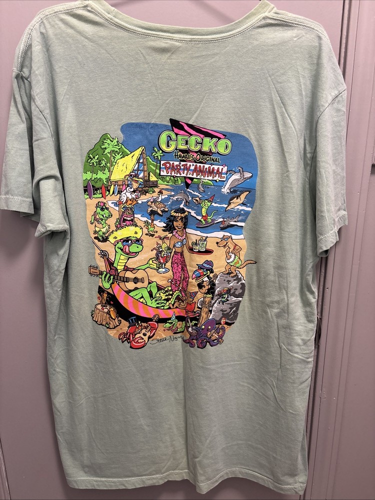 🦎Gecko Hyperflash T-Shirt (Size: 2XL) BRAND NEW — CHANGES COLOR IN THE HEAT!🦎