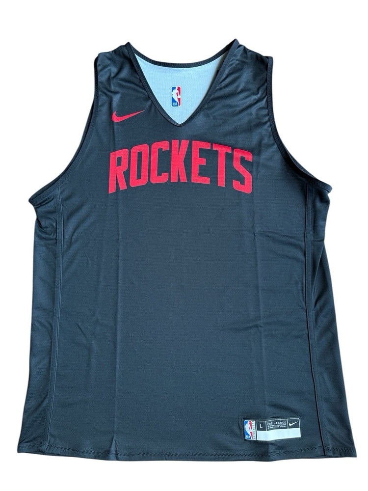 Nike NBA Houston Rockets Practice Jersey Men Size Large Reversible Team Issued