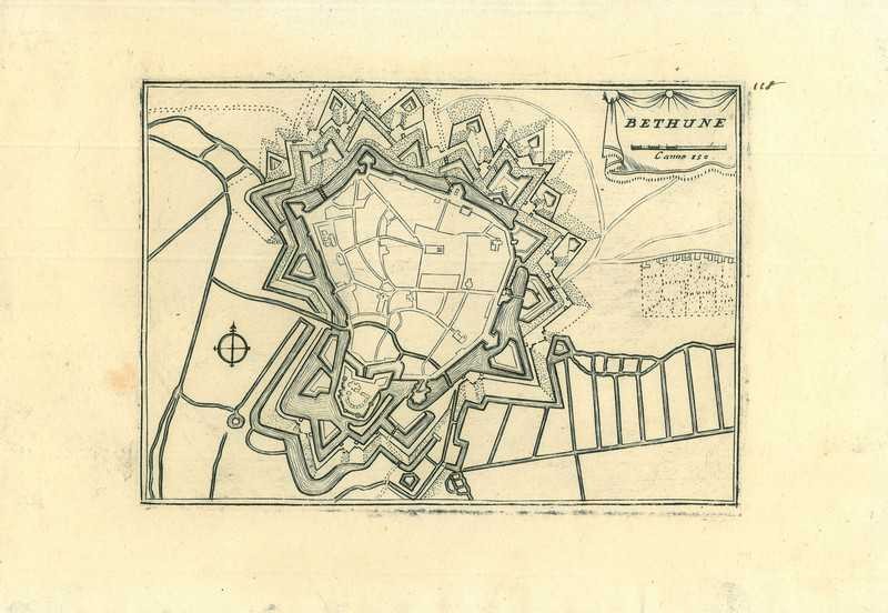 City map of Bethune