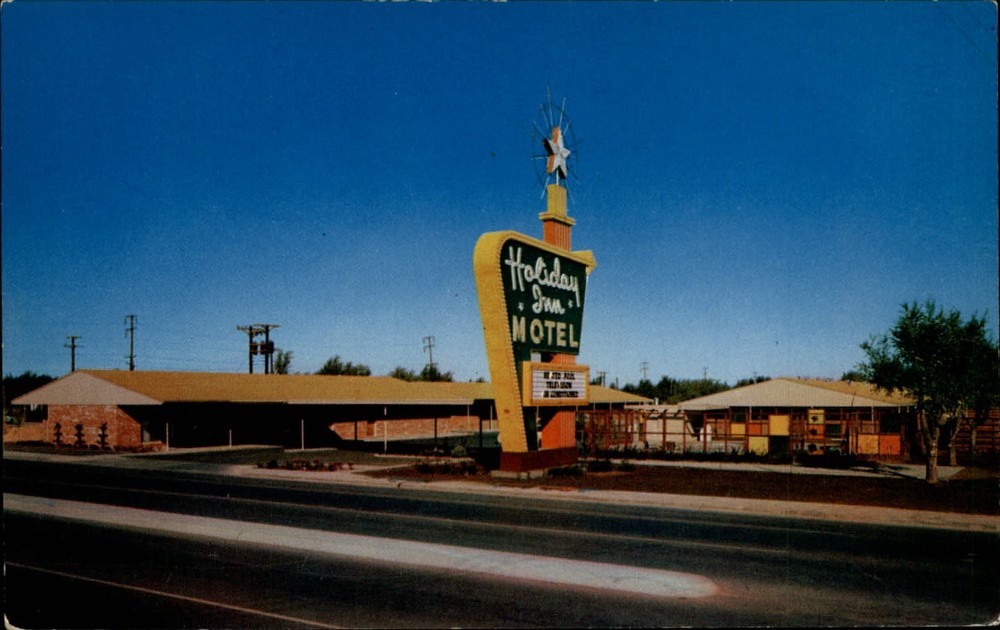 Holiday Inn Motel Amarillo Texas vintage postcard s917
