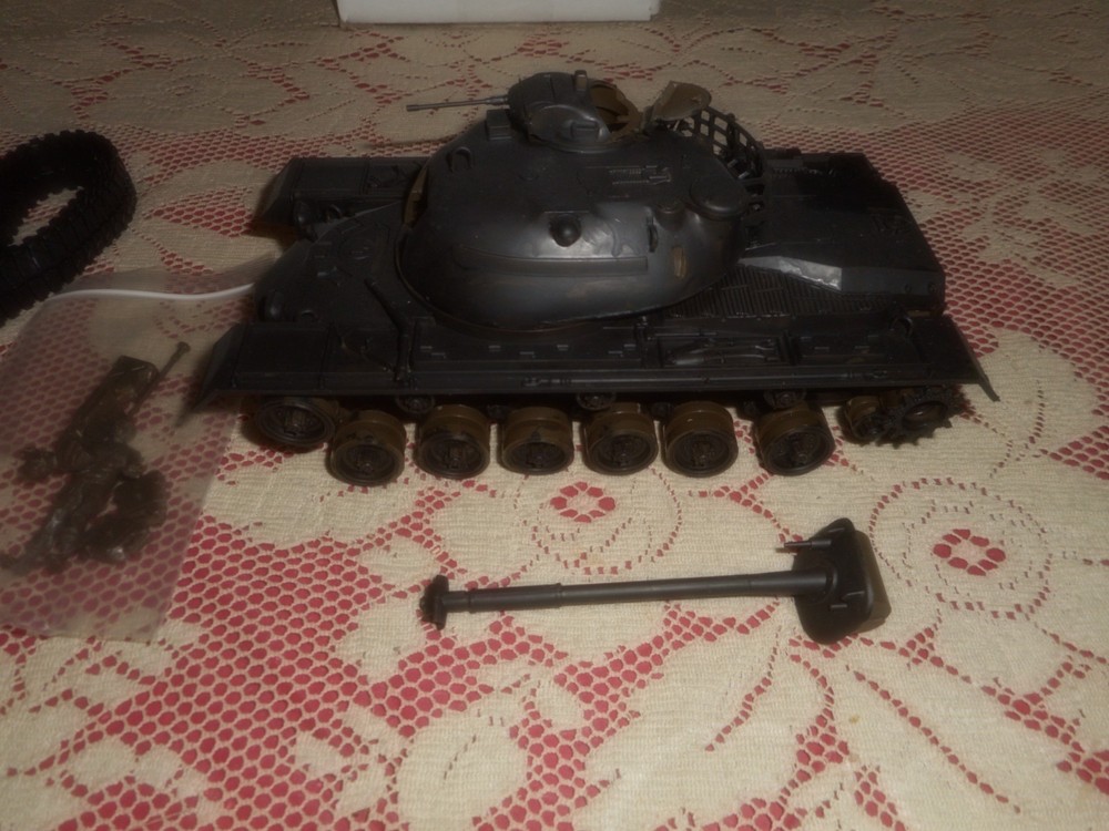 Monogram, 1/35 M48 Patton Plastic Model Kit Built And Primed Black, As Is