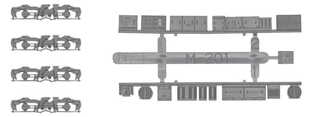 Greenmax N Gauge Power Truck Frame & Underfloor Equipment Set A-37