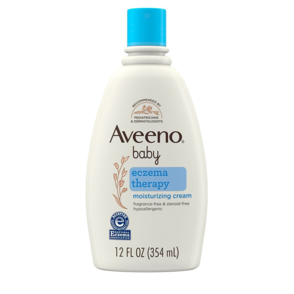 Aveeno Baby Eczema Therapy Oatmeal Moisturizing Cream 12 fl.oz 12 Pack