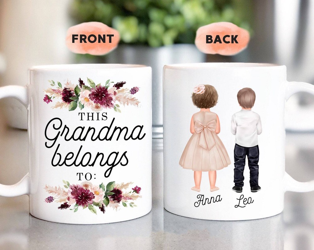 Grandma Mug Grandma Gift With Grandchildren Mug Grandkids Mug Mimi Mug Granny