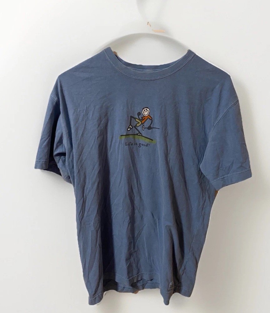 life is good mens medium golf shirt