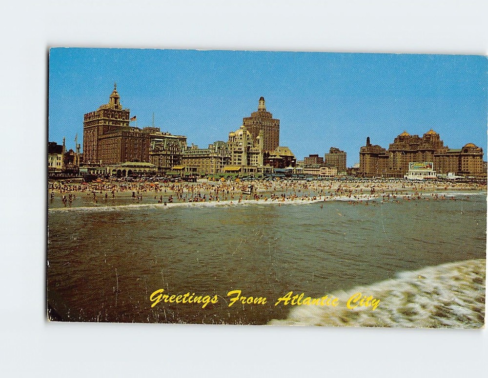 Postcard Greetings From Atlantic City NJ USA