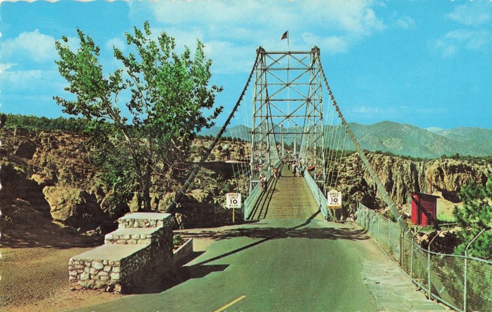 Royal Gorge Suspension Bridge - Canon City Colorado CO - Postcard