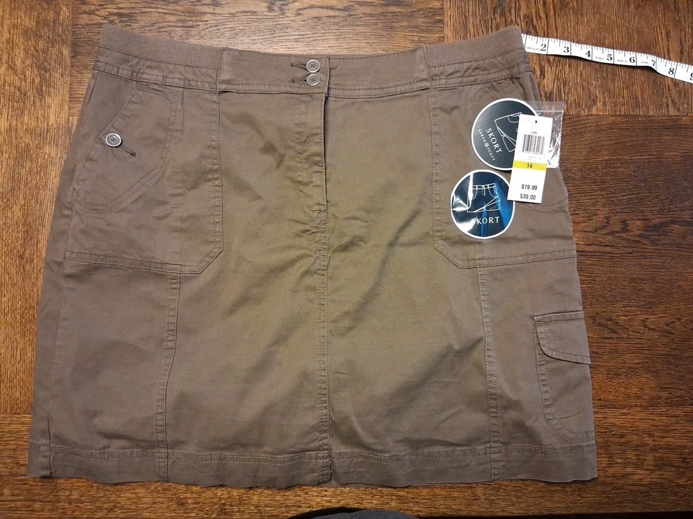 Karen Scott  Brown  Skort Size 14