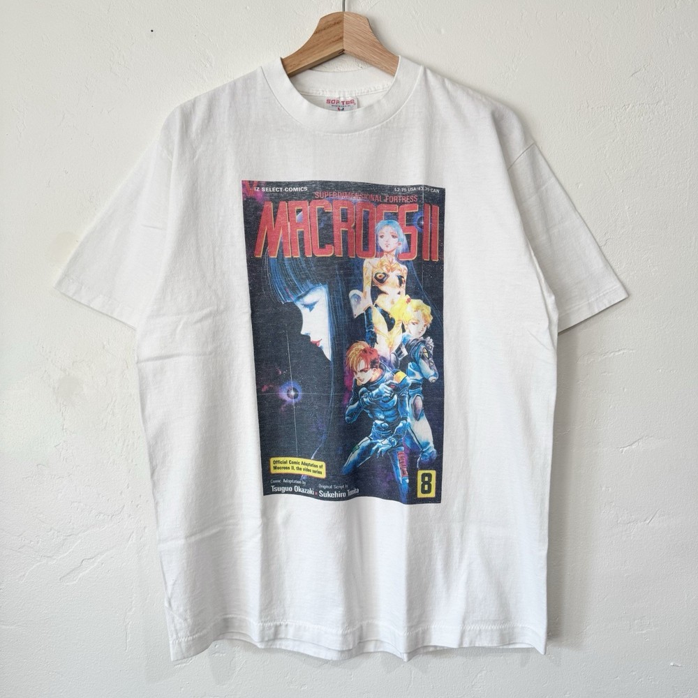 Vintage 1990's Macross II Superdimensional Fortress Anime Manga Comic Tee