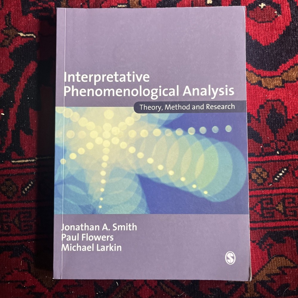Interpretative Phenomenological Analysis: Theory,... by Michael Larkin Paperback
