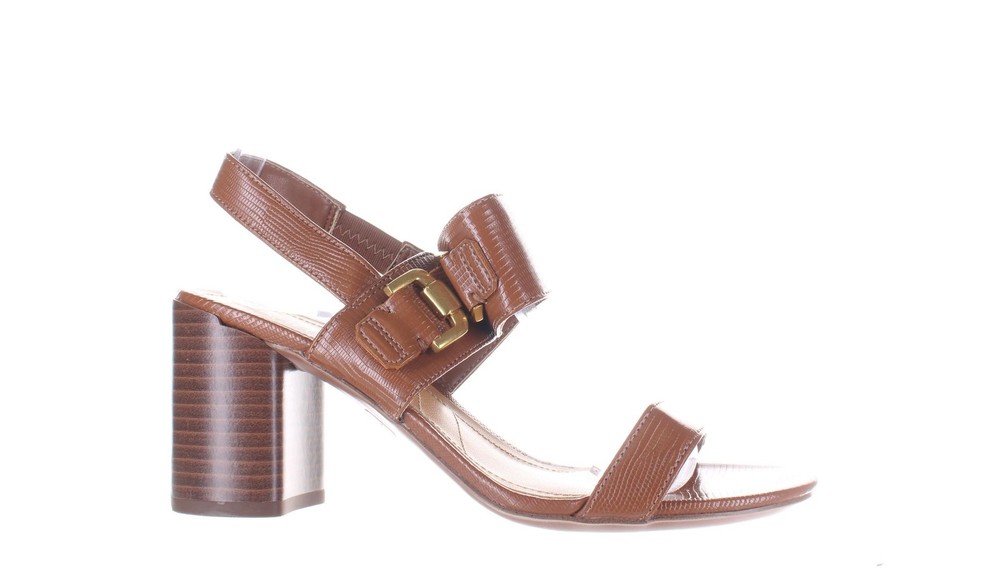 Franco Sarto Amyrah Brown Womens Slingback Heels Size 6
