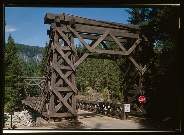 11. SOUTH PORTAL ANGLE VIEW FACING SOUTHWEST - Nisqually Suspension Bridge,