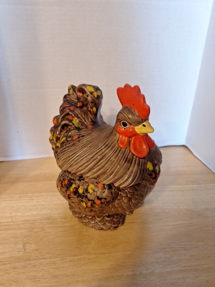 Vintage Rooster Cookie Jar