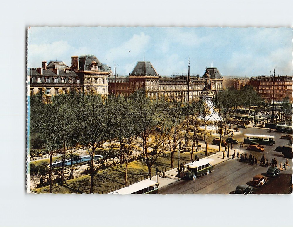 Postcard Place de la Republique Paris France