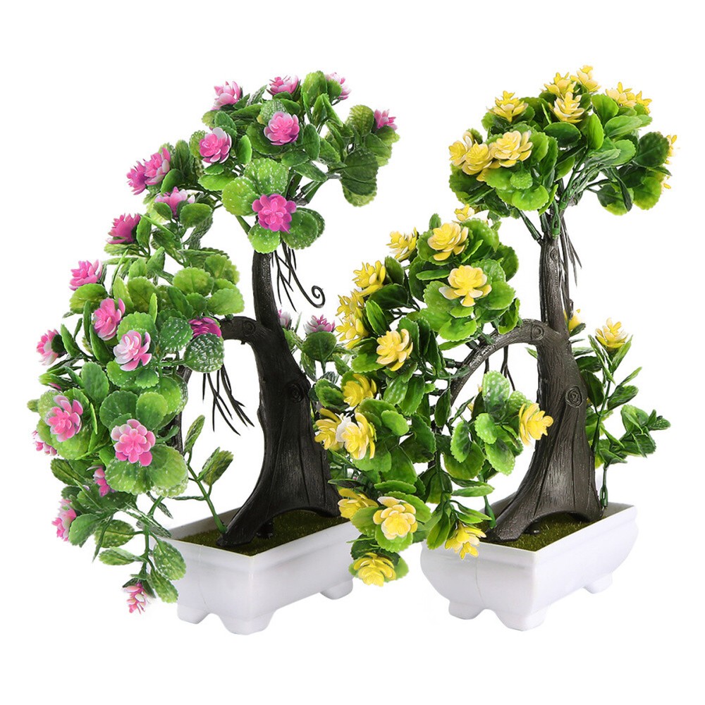 Artificial Succulent Bonsai Plant for Desk Decor