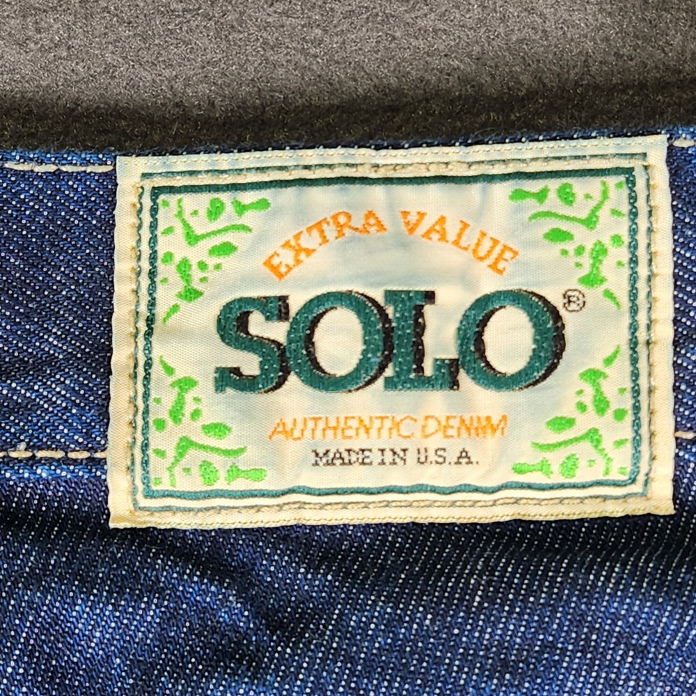 SOLO Semour Shorts Mens Size 44 Baggy Blue Denim Y2K VTG