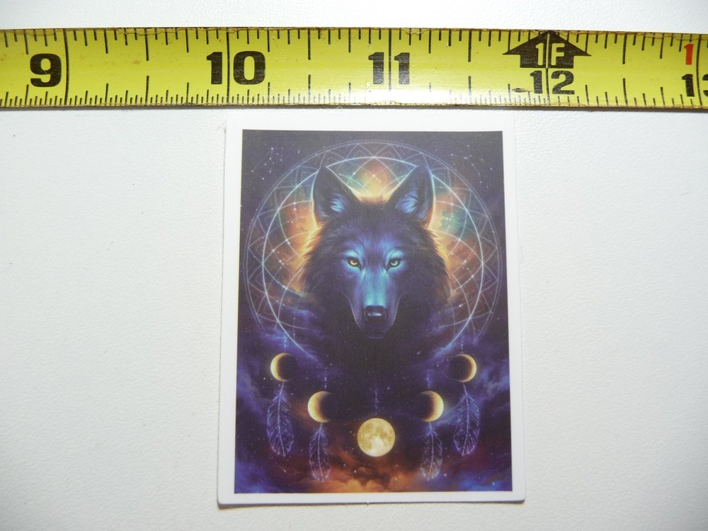 WOLF DREAM CATCHER DECAL STICKER DOG WILD ANIMAL