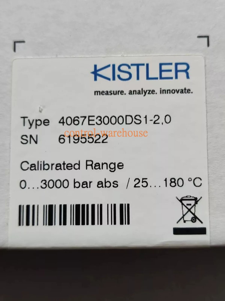 KISTLER 4067E3000DS1-2,0 High Pressure Sensor 4067E3000DS1-2,0