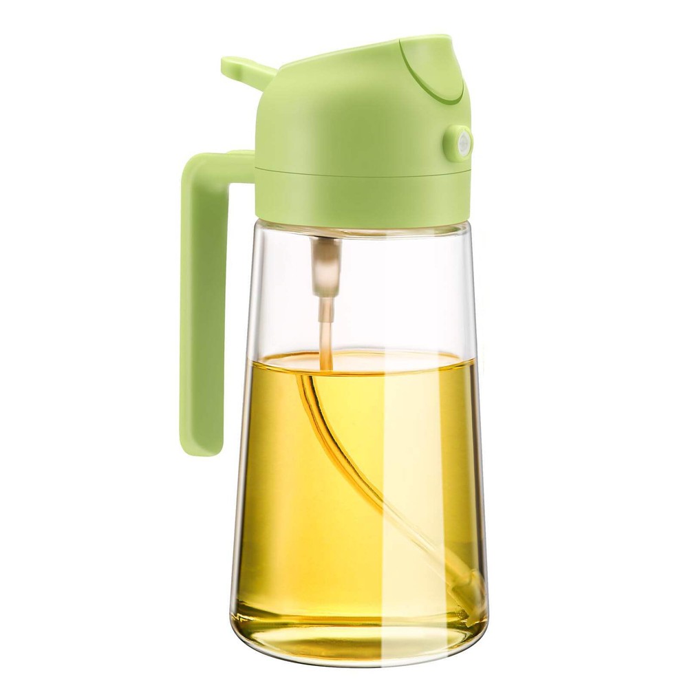 NNEDSZ 600ml 2 in 1 Glass Oil Sprayer Dispenser Kitchen Sprayz Cooking Baking Oi
