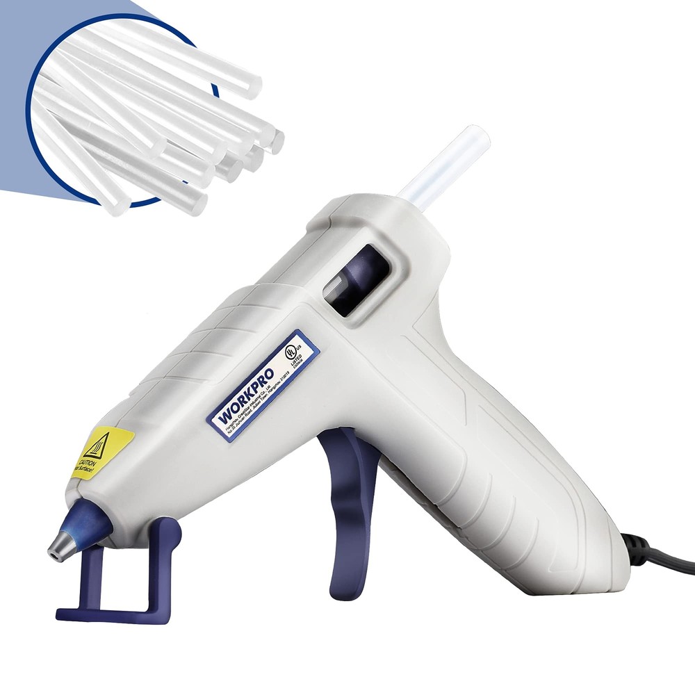 WORKPRO Mini Hot Glue Gun Kit, 20pcs Hot Glue Sticks Included, Lightweight Ho...