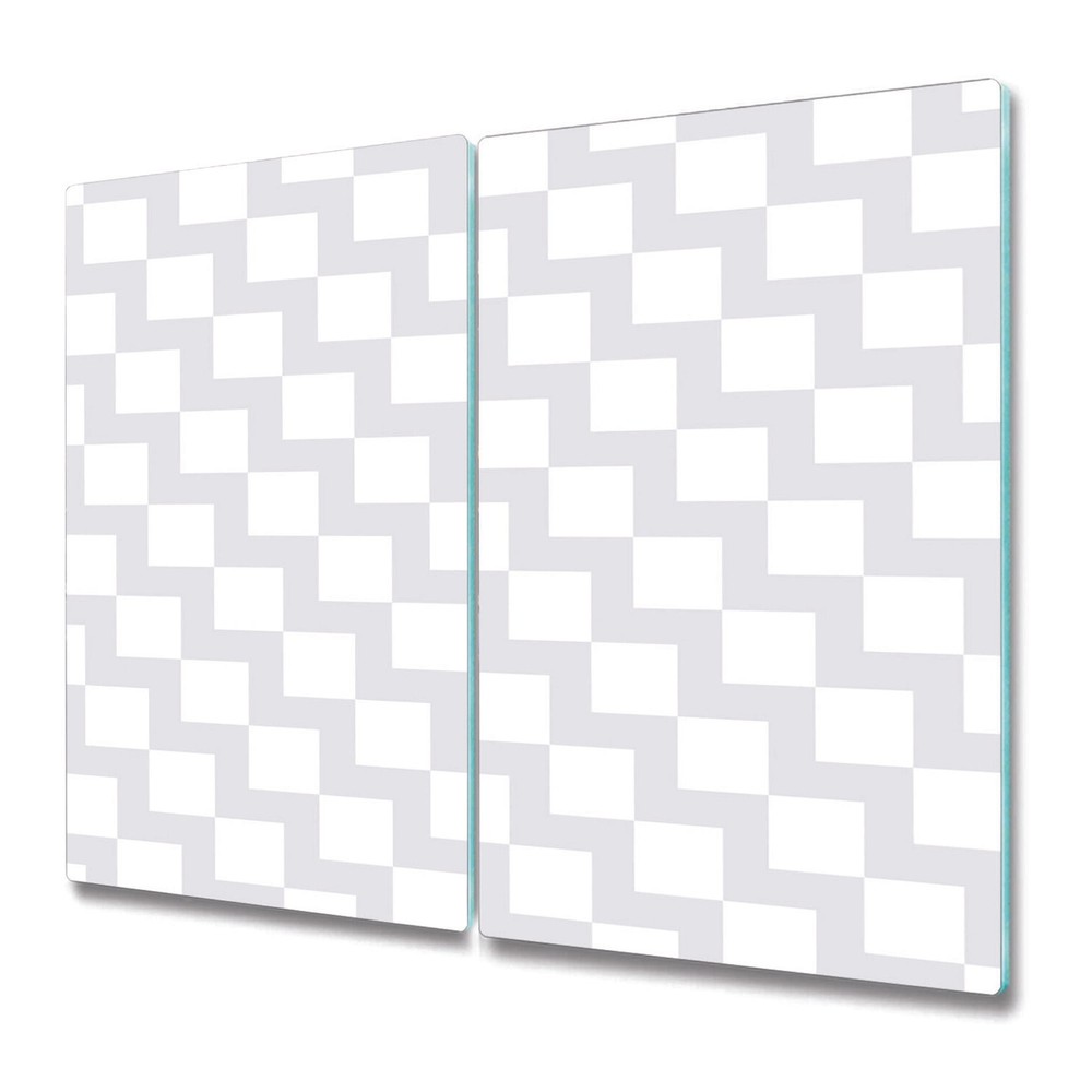 Glass Surface Protector Worktop saver Gentle zigzag skin cover 2x30x52