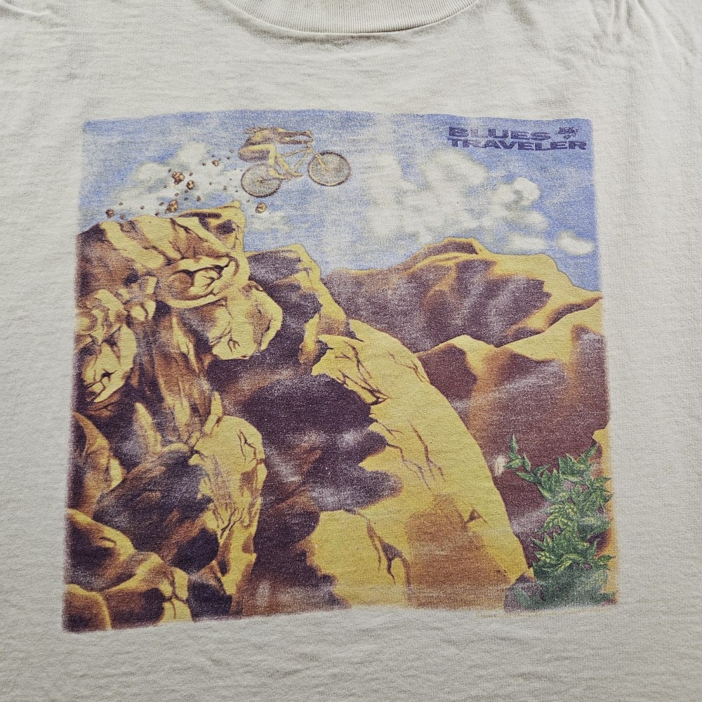 Vintage Blues Traveler 90s Tour T-shirt Sleeveless Thrashed Brockum Tag Size XL