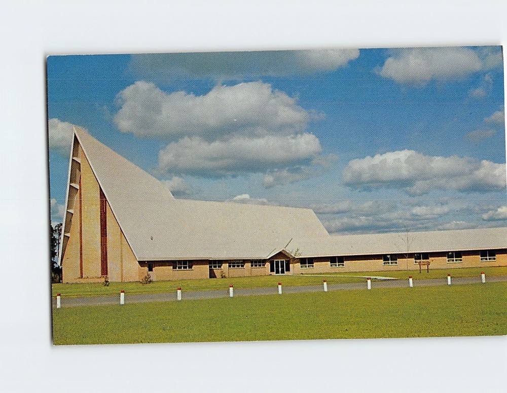 Postcard First Lutheran Church Hayward Wisconsin USA