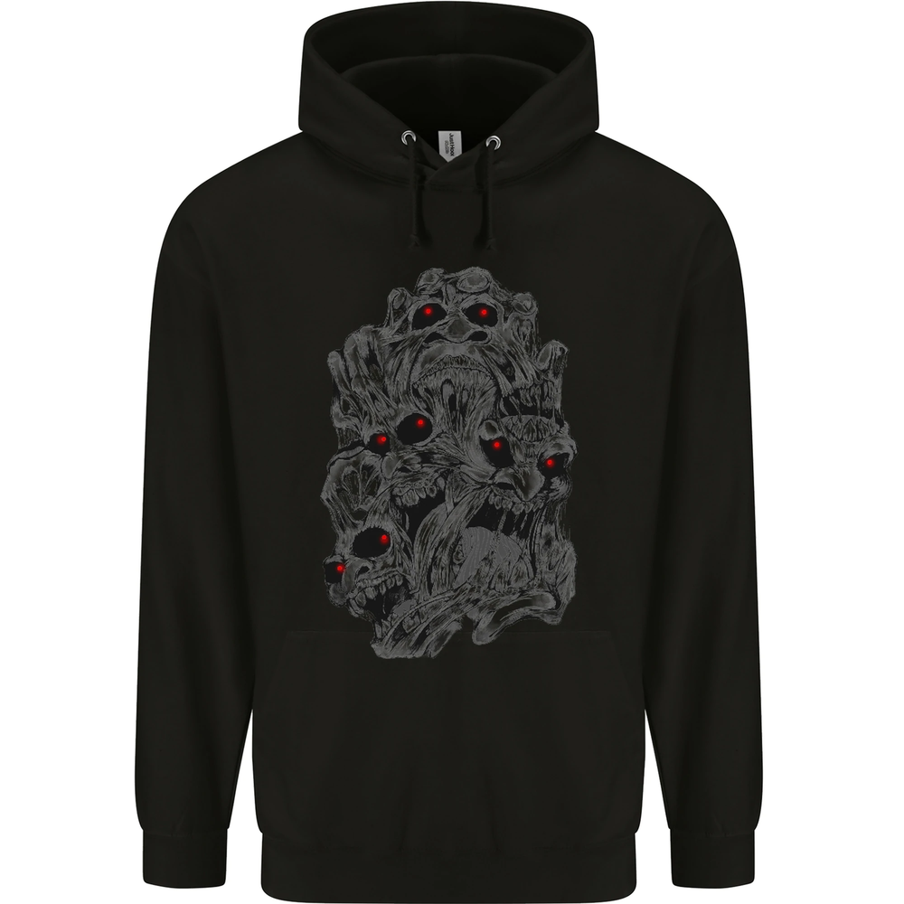 Skull Disorder Heavy Metal Biker Gothic Mens 80% Cotton Hoodie