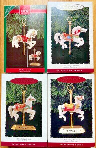 Hallmark Keepsake Ornament Collector's Series Tobin Fraley, Carousel 1992-1995