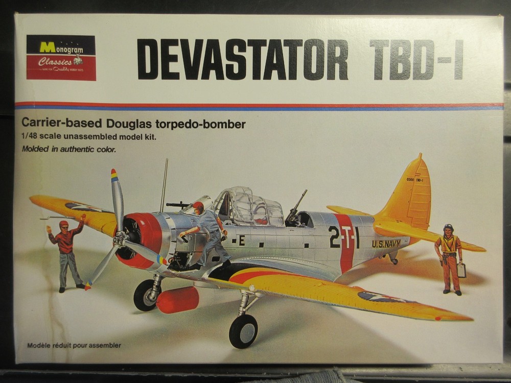 MONOGRAM CLASSICS 1/48 DOUGLAS TBD-1 DEVASTATOR torpedo bomber #7575